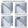 Thrifco Plumbing Glide Roller Shower Curtain Rings Hooks, ZINC PLATED 4403231